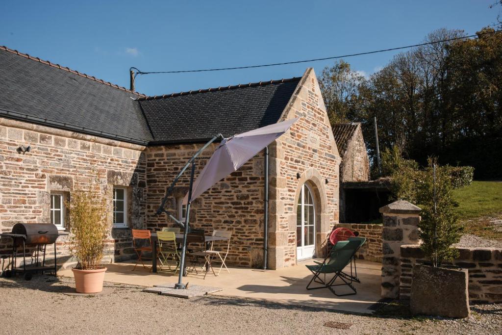 Bygningen som feriehuset ligger i