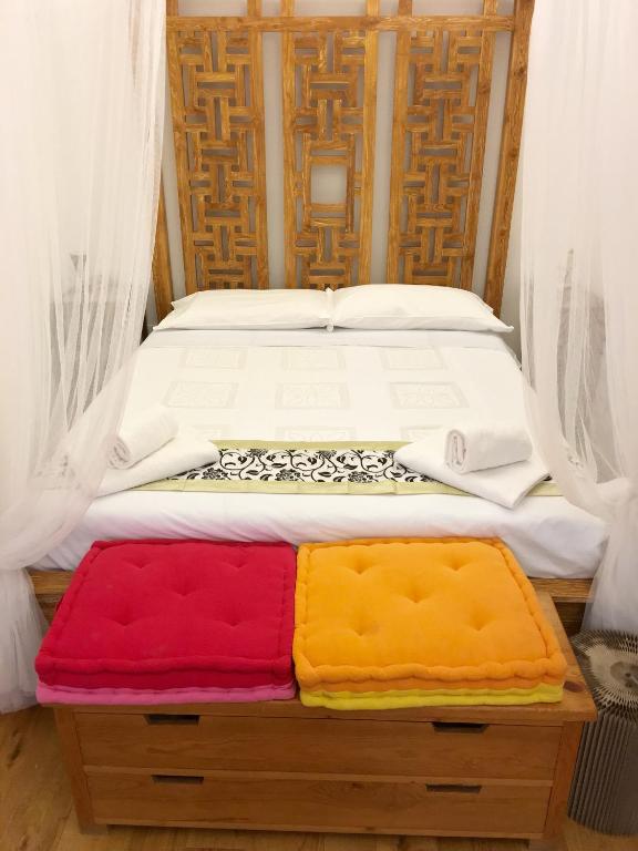 Posteľ alebo postele v izbe v ubytovaní CasaBlanca Apartment