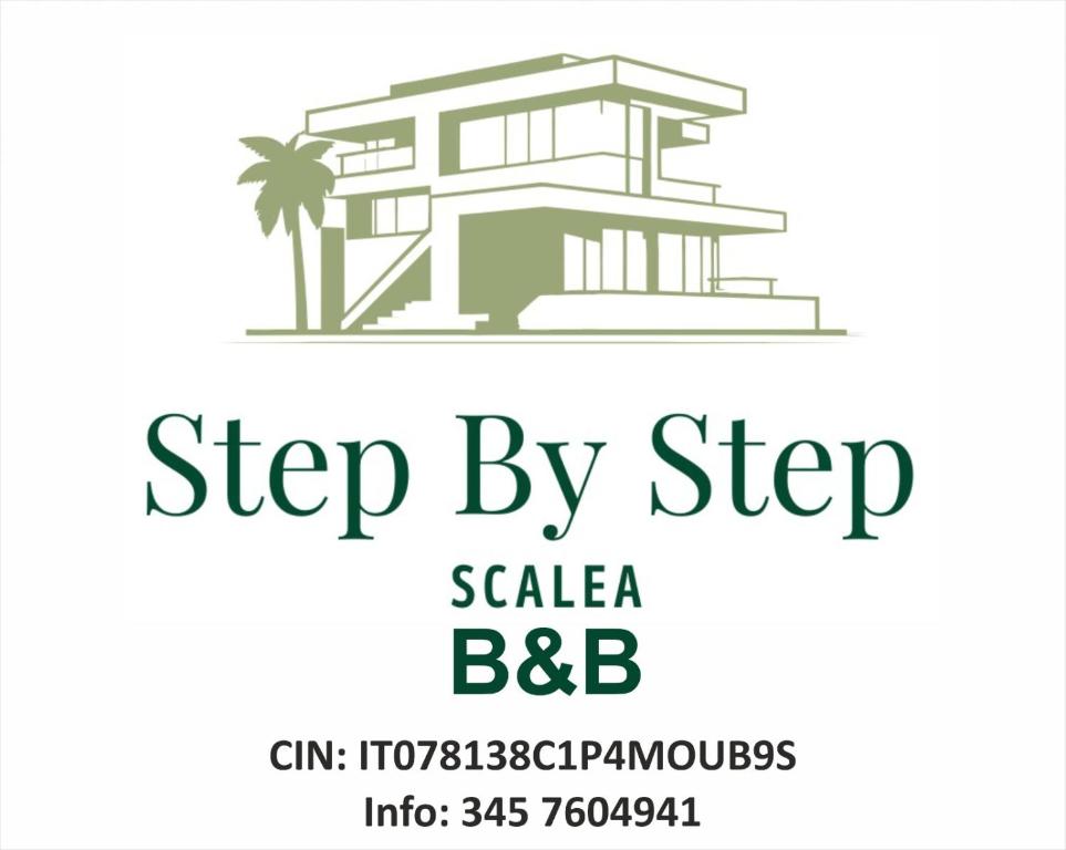 eine schwarz-weiße Zeichnung eines Hauses mit einer Palme in der Unterkunft Step by step in Scalea