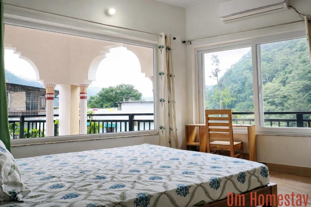 Balkón nebo terasa v ubytování Om Homestay