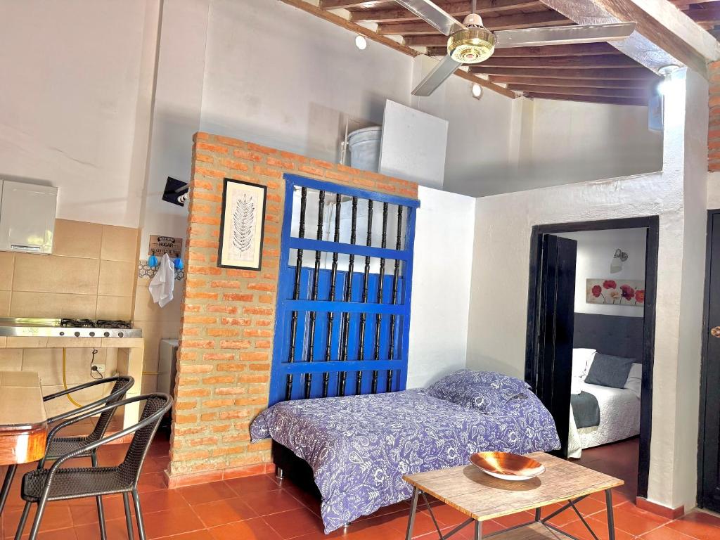 Køkken eller tekøkken på Apartamento Colonial Puerta Azul