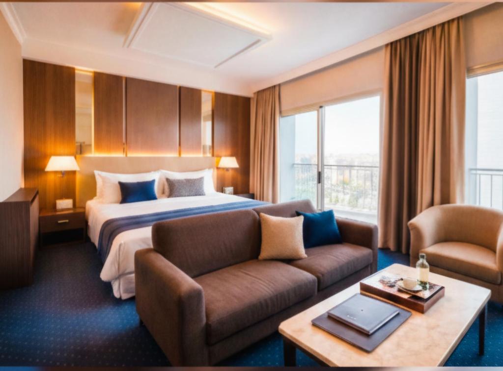 En eller flere senge i et værelse på Padova Hotel