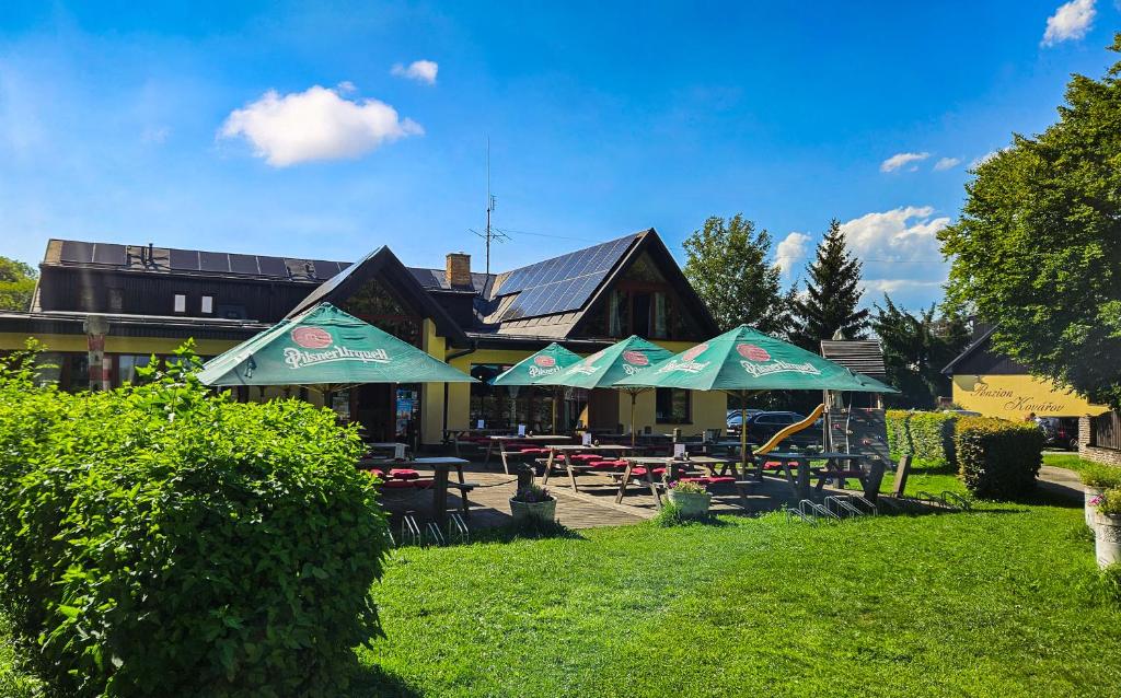 Zahrada ubytování Penzion Kovářov