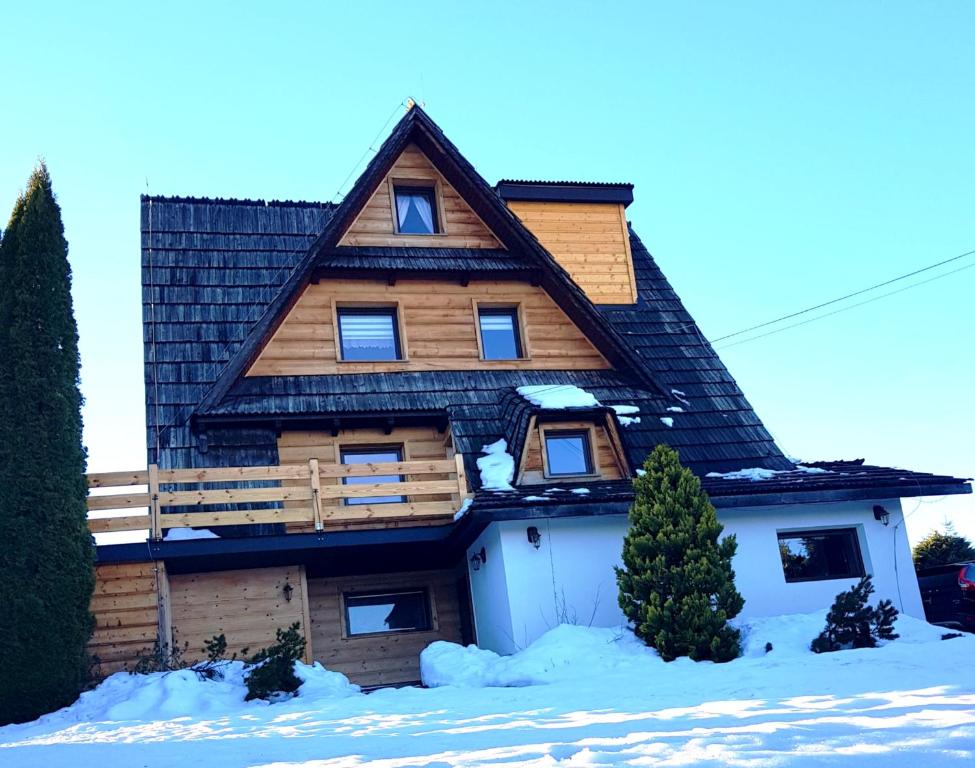 Bygningen som feriehuset ligger i