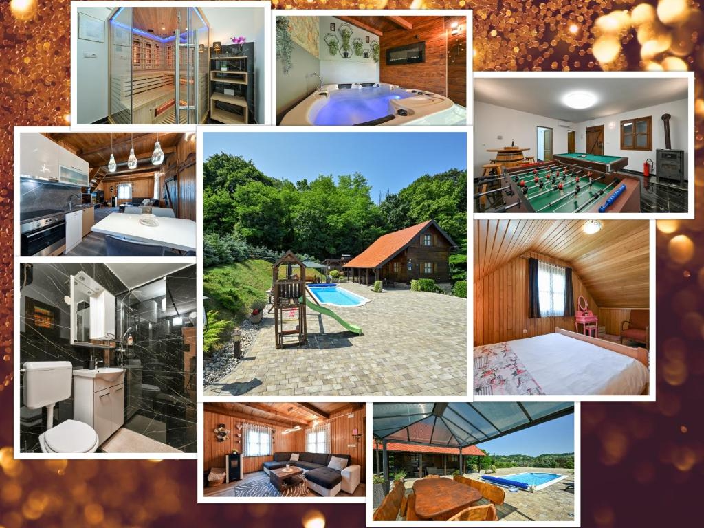 Billede fra billedgalleriet på Family Friendly superior villa with heated pool 365 days, whirlpool, sauna, playground and barbeque in privacy near forest i Veliko Trgovišće