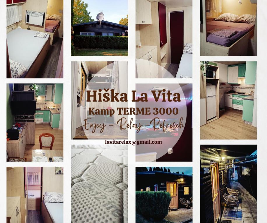 Kuchyň nebo kuchyňský kout v ubytování Hiška La Vita Kamp Terme 3000 Moravske Toplice vključene 2x KOPALNE KARTE KOLO Športni rekviziti, Igrače