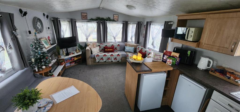 Kuchyň nebo kuchyňský kout v ubytování The island escape isle of wight