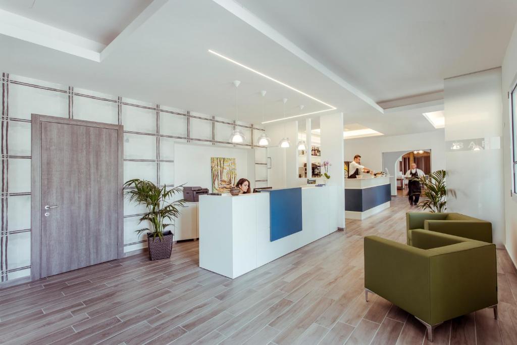 Vstupní hala nebo recepce v ubytování Hotel Stella del Benaco