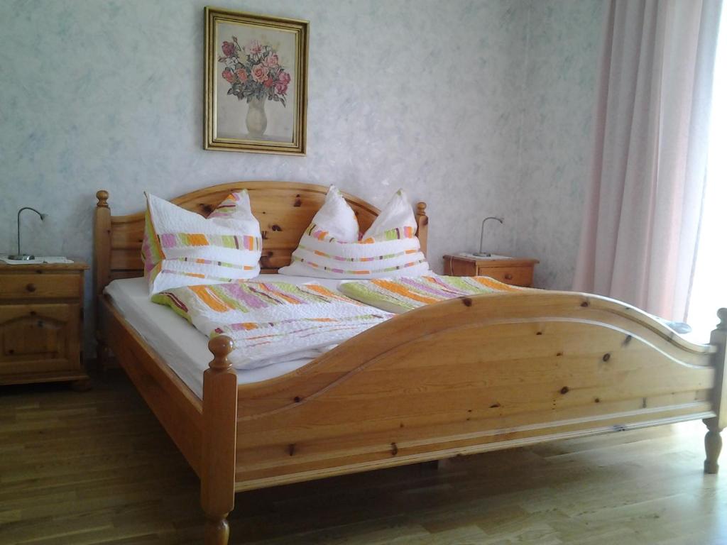 Postel nebo postele na pokoji v ubytování Seehaus Feichter