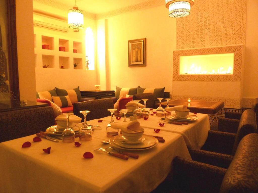 Restaurace v ubytování Riad Viva
