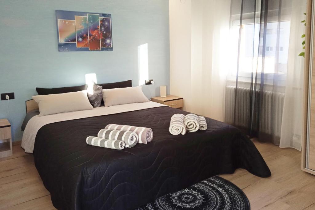 Postel nebo postele na pokoji v ubytování Casa Virginia in Val di Fiemme