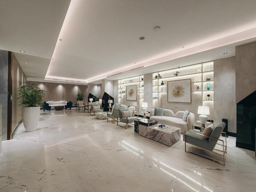 Istumisnurk majutusasutuses Rose Garden Hotel فندق روز جاردن