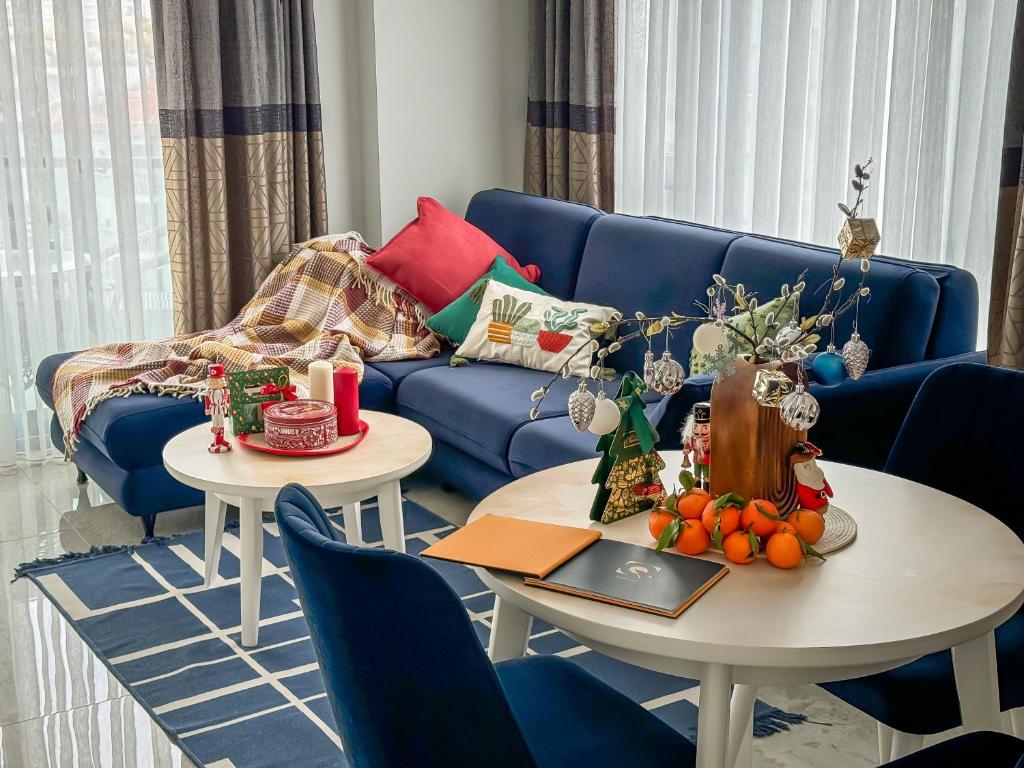 Posezení v ubytování Qoople Excellence apartments by the sea