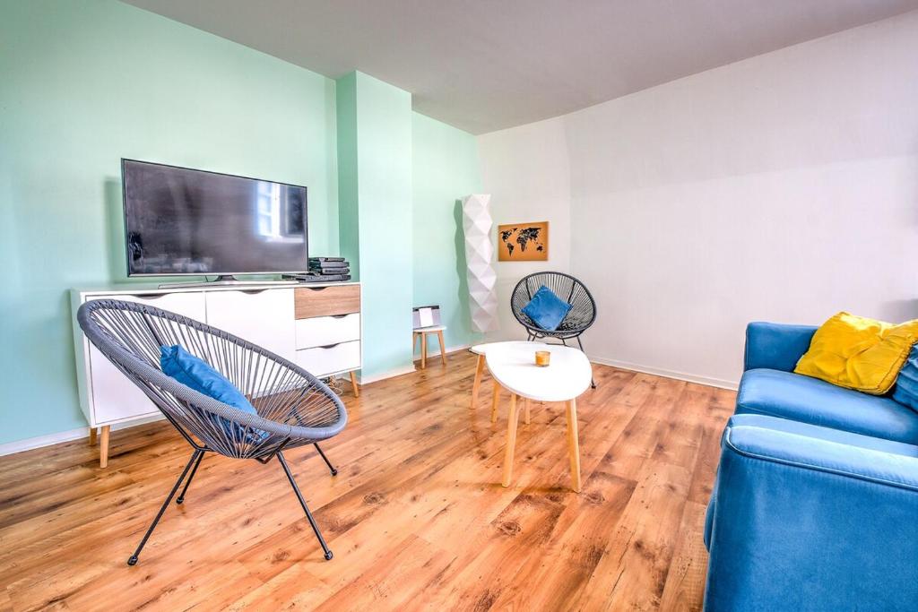 TV/trung tâm giải trí tại Le jardin suspendu