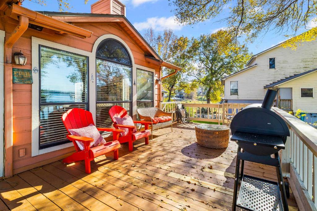 Bygningen som feriehuset ligger i