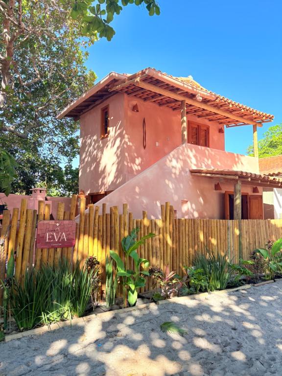 Bygningen som feriehuset ligger i