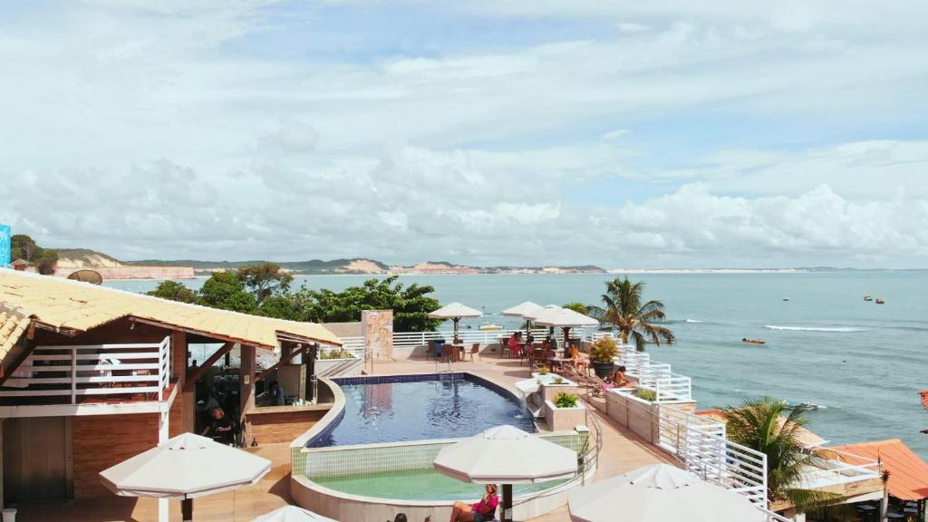 En generel havudsigt eller havudsigten taget fra hotellet