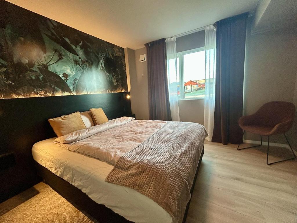 Postel nebo postele na pokoji v ubytování Apartment Suite in Os