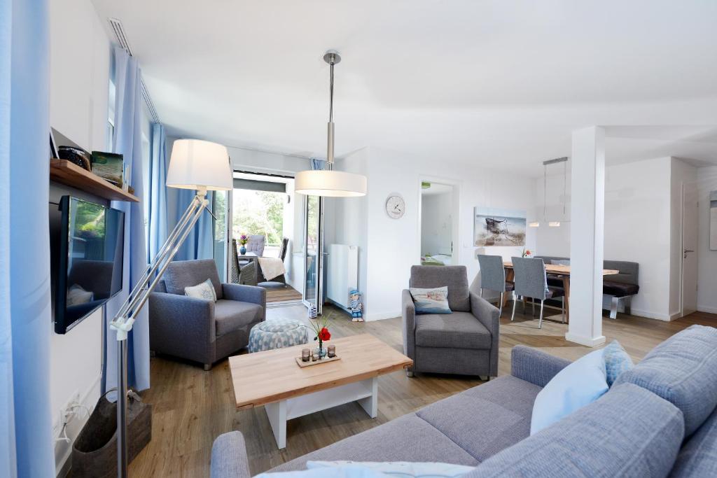 Posezení v ubytování Ferienwohnung Sonnensegler
