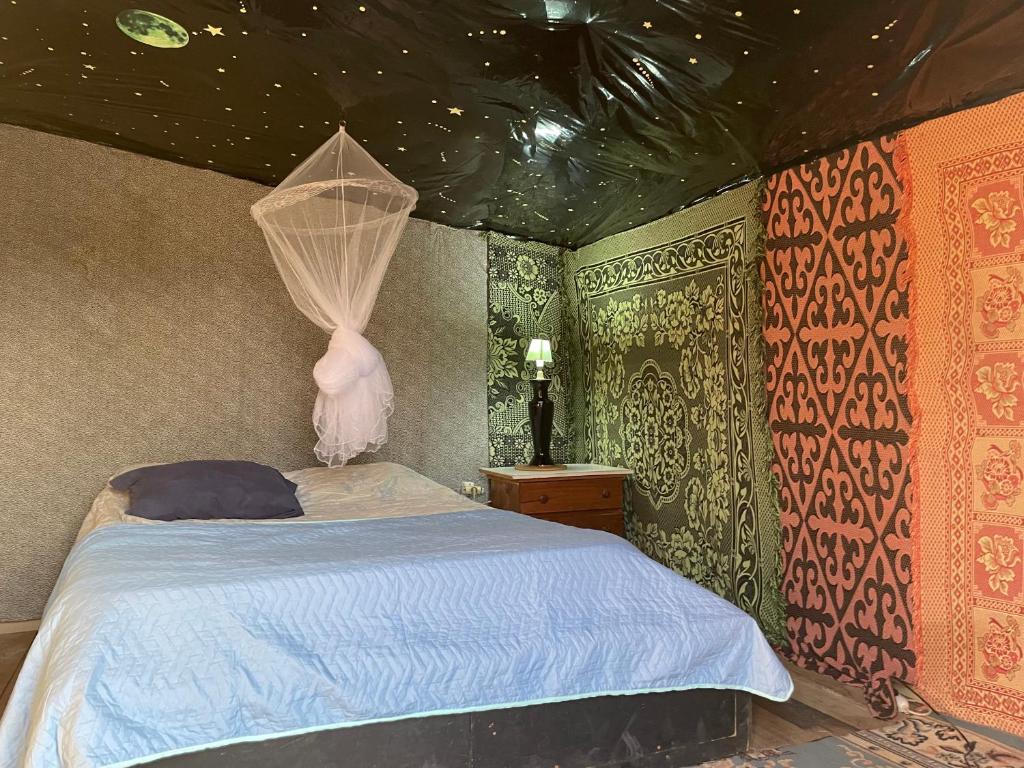 En eller flere senge i et værelse på Rancho lagarto