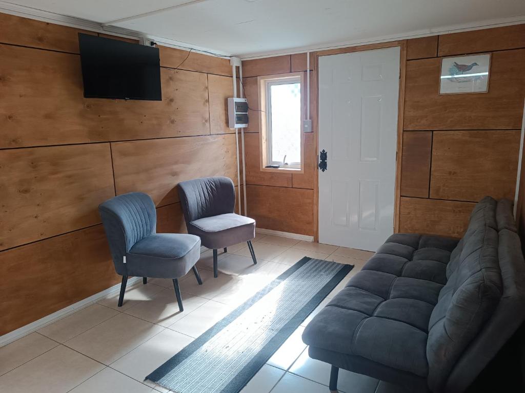 Posezení v ubytování Cabaña Renacer a 10 min del aeropuerto