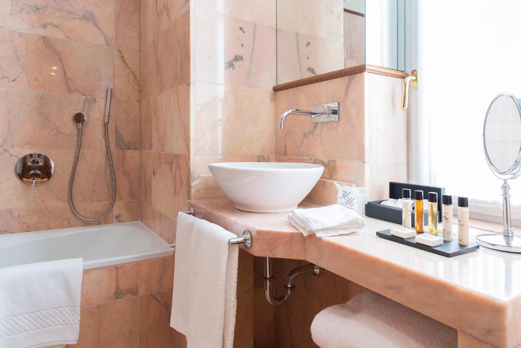 Koupelna v ubytování Hotel Manzoni