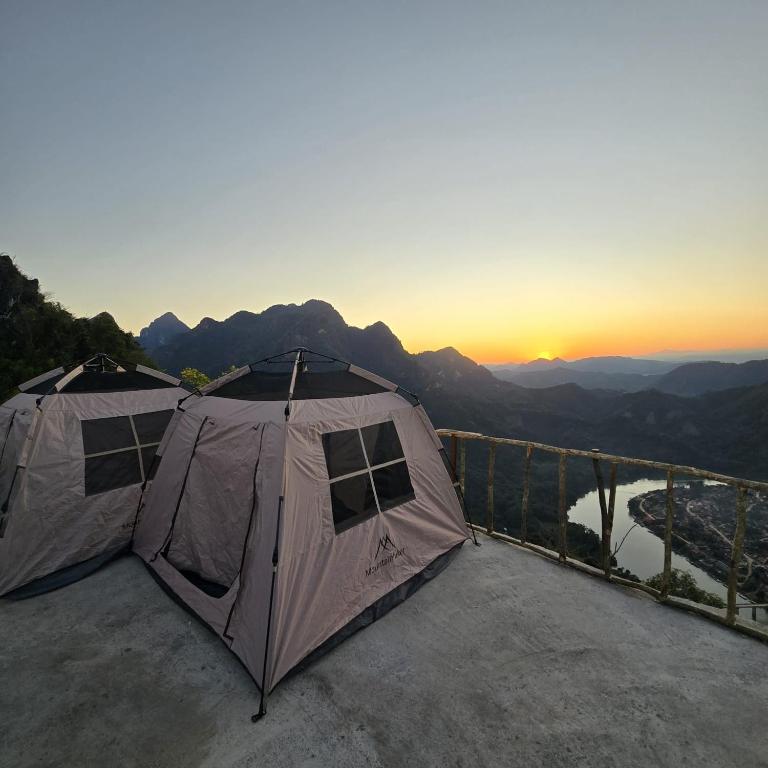 Camp above the clouds in Nong khiaw