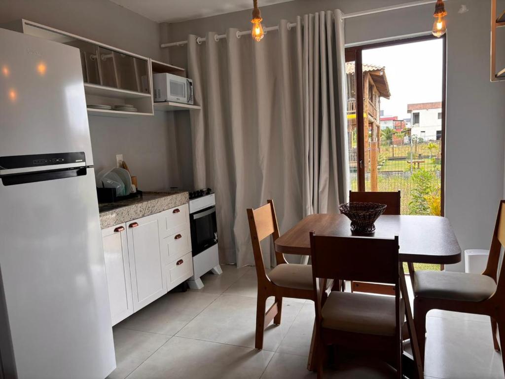 Køkken eller tekøkken på Flat Centro Barra Grande