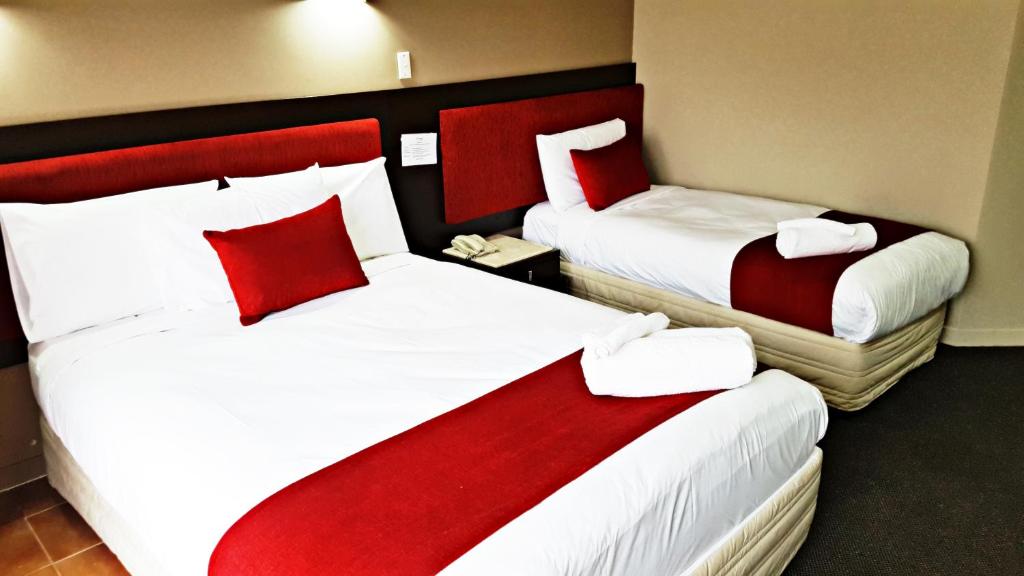 Krevet ili kreveti u jedinici u objektu Auckland Airport Kiwi Hotel