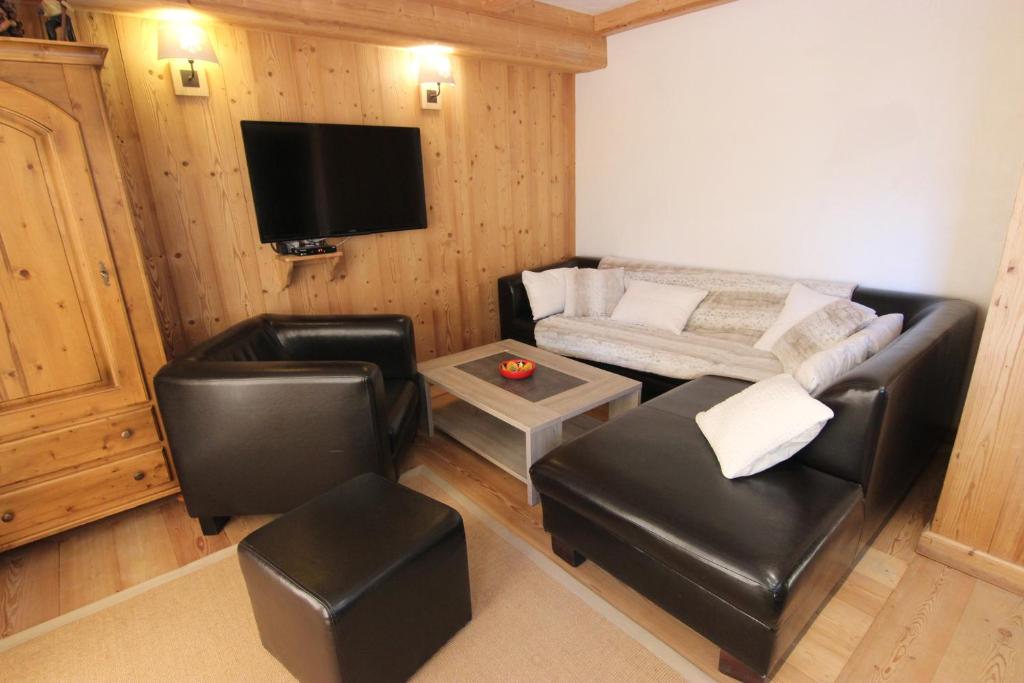 TV a/nebo společenská místnost v ubytování Peclet Appartements VTI
