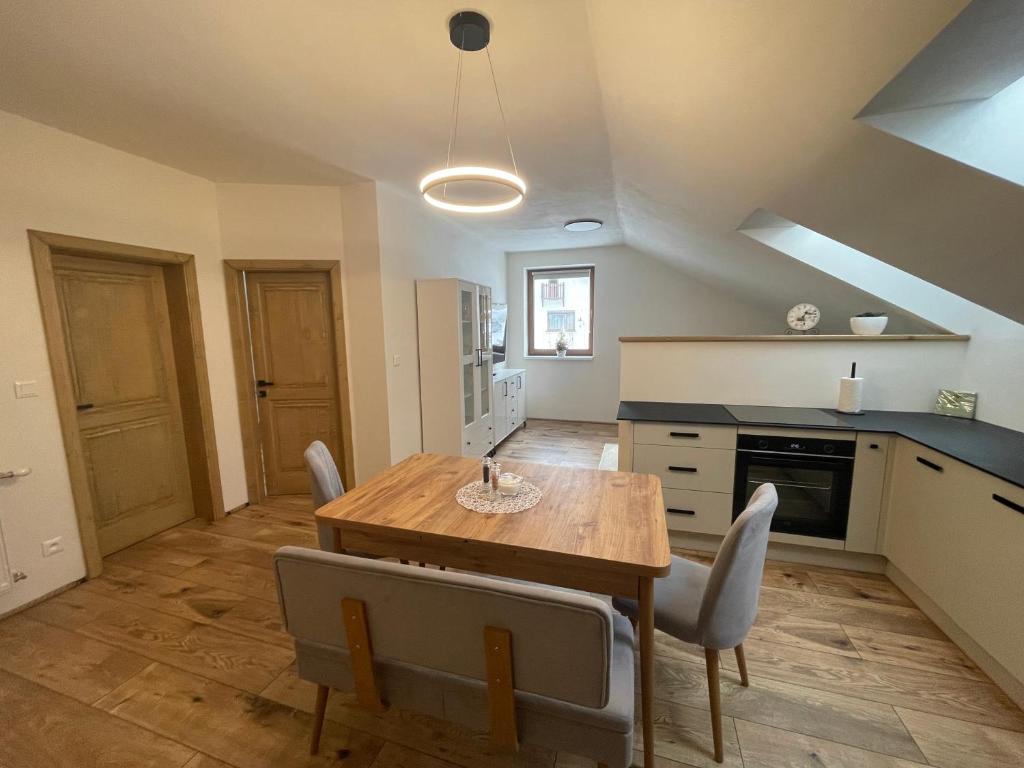 Nhà bếp/bếp nhỏ tại Penzion Bistár