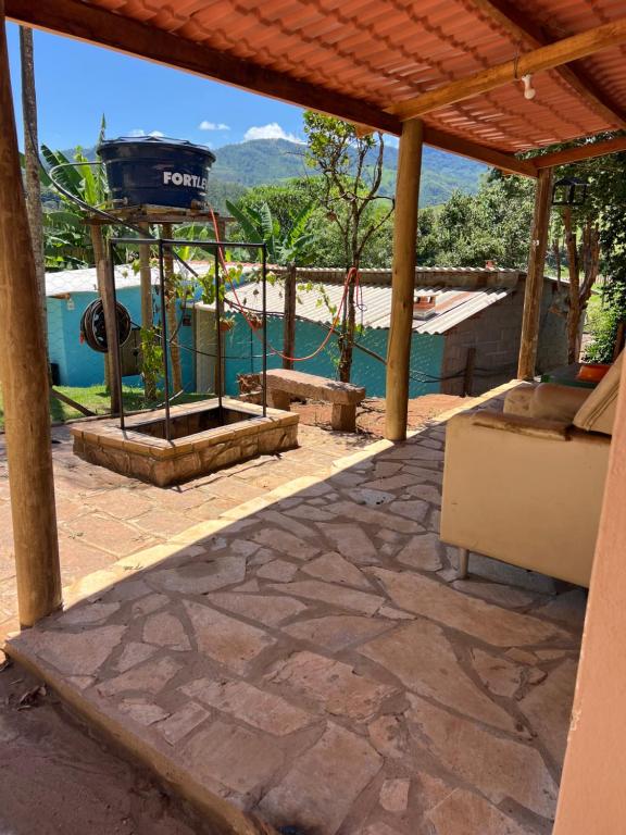 Swimmingpoolen hos eller tæt på Chácara Ouro de Mina