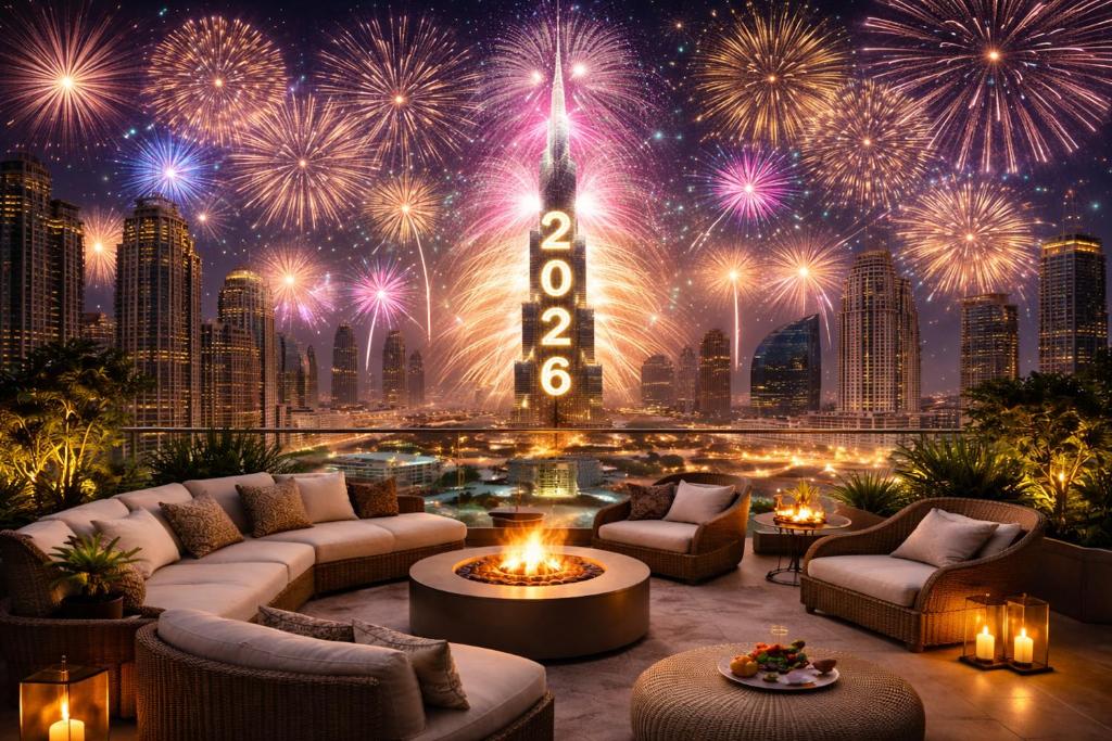 Et opholdsområde på Studio for 4 just 5 Min Walk to Burj Khalifa, Downtown Dubai, Tower Elite 1