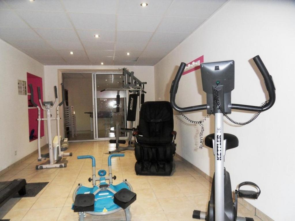 Fitness centrum a/nebo fitness zařízení v ubytování Le Mas de la Grenouillère