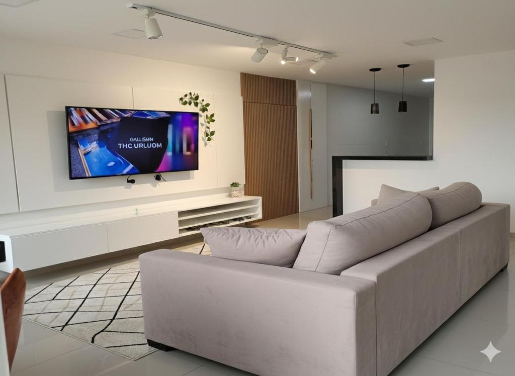 Et tv og/eller underholdning på Casa Completa Próximo ao Aeroporto de Maceió