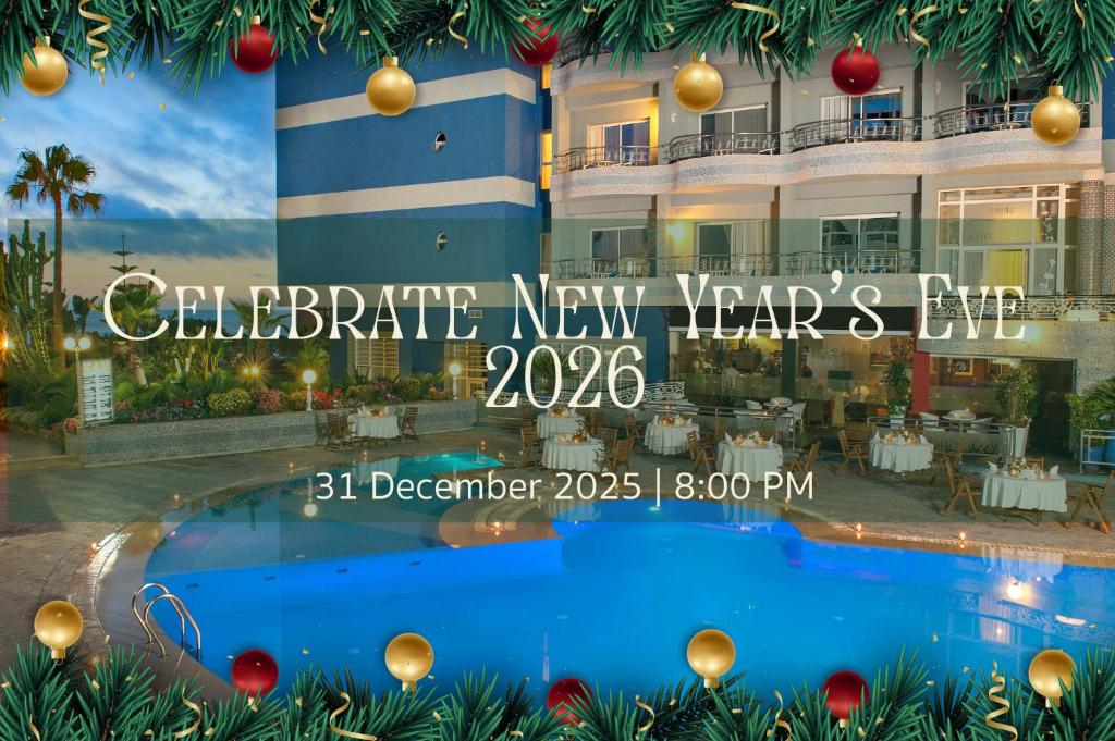 Bazén v ubytování Hôtel Club Val d'Anfa Casablanca Ocean view nebo v jeho okolí