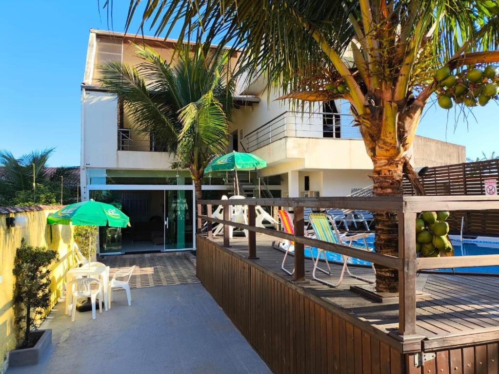 Bygningen som pensionatet ligger i