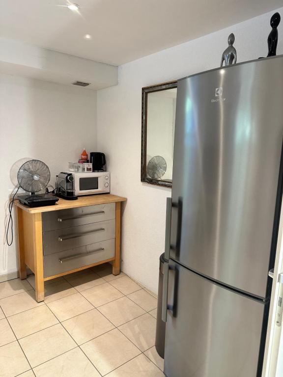 Køkken eller tekøkken på Residence Mont-Blanc Studio