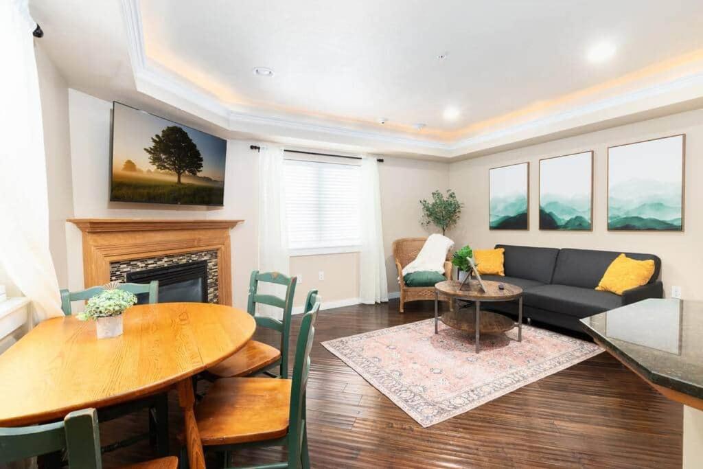 a living room with a couch and a table at Cozy 1Bdrm•Self Check-in•Downtown in Salt Lake City