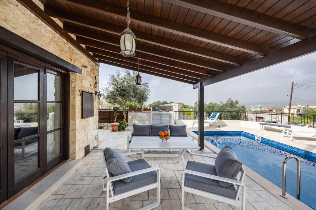 Swimmingpoolen hos eller tæt på Stroumpi Private Pool Villa