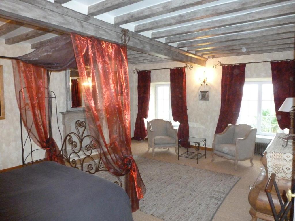 Posezení v ubytování Manoir De Savigny