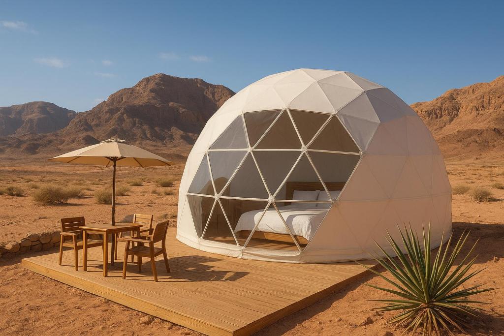 Desert Elegance Luxury Bedouin Camp Panoramic View