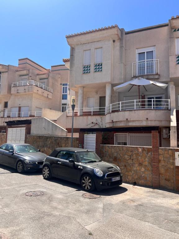 Bygningen som feriehuset ligger i