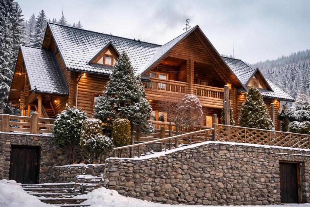 Приватна садиба Дикий Мед v zimě