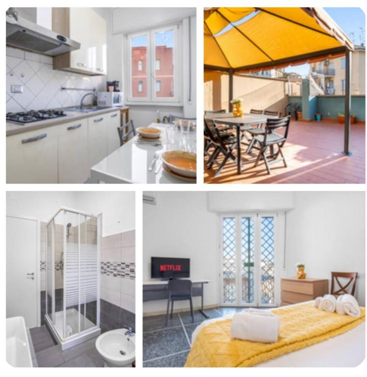 Three-room apartment with terrace just a few minutes from the Vatican