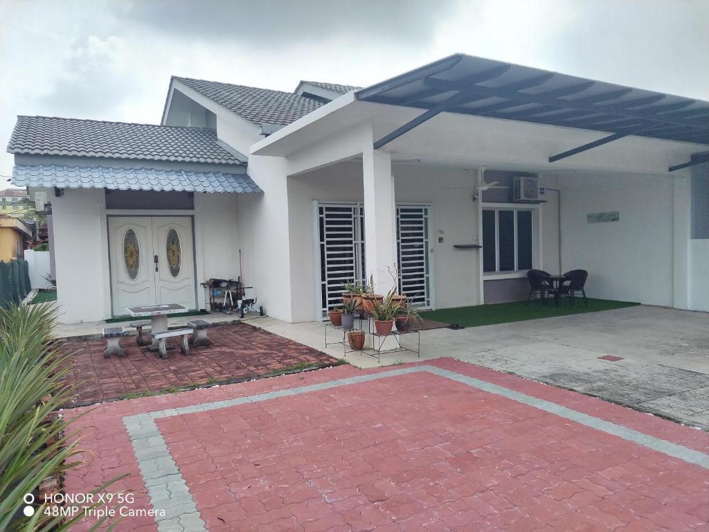 Bygningen som feriehuset ligger i