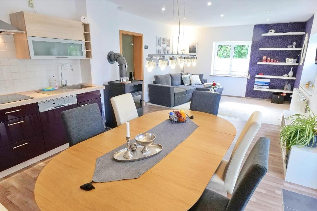 Kuchyň nebo kuchyňský kout v ubytování Kleiner Seezauber Bad Kleinen - ABC555