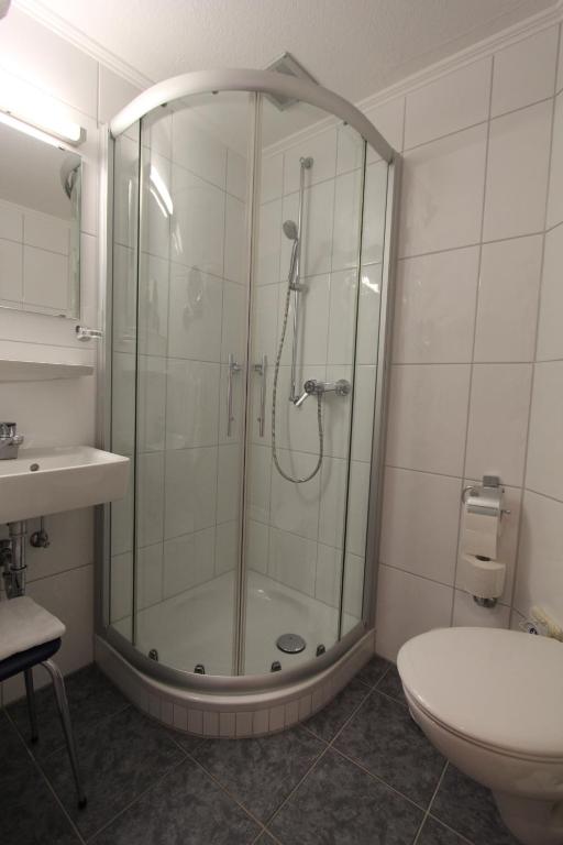 Koupelna v ubytování Hotel Gasthaus Tröster