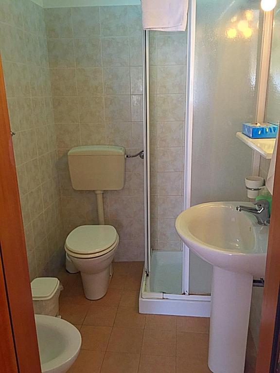 Koupelna v ubytování B&B Gelone