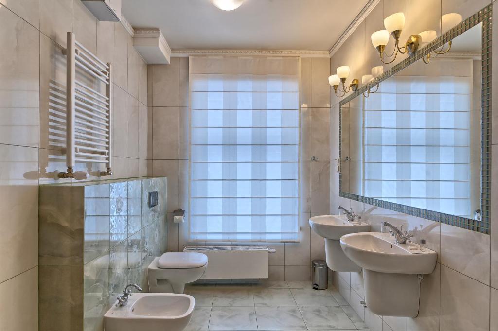 Koupelna v ubytování Hotel Santana